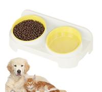 Elevated Dog - Leaning Sprinkler Anti Spill - Raised for Cat and Dog - for Puppies and Small Medium Large Pets Indoor Outdoor Apartment Balcony Patio