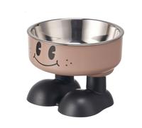 Elevated Feeding Bowl - 5.5" Raised Dog Bowls, Raised Pet Bowl for Dogs and Cats | Anti Spill Feeding Bowl | PP Stainless Steel, Comfortable Meal Time, Easy Cleaning, All Pets