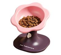 Elevated Feeding Bowl - Elevated Cat and Dog Feeding Station Sturdy Design Easy Clean Construction | Healthy Eating Support for Home Use When Travelling on the Balk