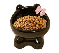 Elevated Foo for Indoor Cats, Dobo Look 15 Degree Tilted Pet Food Bowl Ceramic Cute Creative Beveled Mouth for Small Medium Dogs