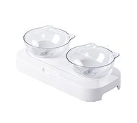 Elevated For Bowl Small Dogs Raised Feeding Dishes 15° Slanted Double Bowls Stand Set For Cats And Puppy