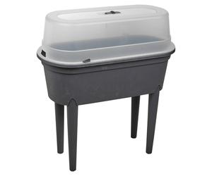 Elevated Greenhouse Plastic Raised Garden Bed Planter Pot Box Plant Kit with Lid
