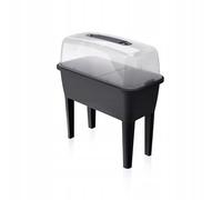Elevated Greenhouse Plastic Raised Garden Bed Planter Pot Box Plant Lid 3 Colour 52 Litres (Anthracite, 52 Litres)