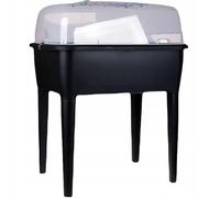 Elevated Greenhouse Plastic Raised Garden Bed Planter Pot Box Plant Lid 3 Colour 52 Litres (Anthracite, 83 Litres)