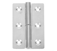 Elevated Lift Off Slip Joint Door Hinge Made of Strong 304 Stainless Steel Suitable for Various Cabinet Applications (3 inch Right)