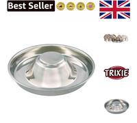 Elevated Modern Puppy Feeding Bowl - 29 cm Stainless Steel Pet Dish - 1.5 L
