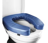 Elevated Padded Toilet Seat Cushion for Elderly - Waterproof Soft Thickened Toilet Seat Riser Pad, Comfortable Raised Support Aid | Elderly Disabled Pregnant Home Travel Bathroom Uses(Blue)