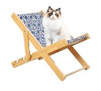 Elevated Pet Bed - Cat Hammock Bed, Pet Cot Chair, Cat Lounger Elevated, Adjustable Hammock Chair, Bearing 10kg, Cat Elevated Bed, Adjustable Cat Hammock for Indoor Cats Puppy Small Dogs