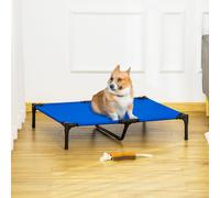 Elevated Pet Bed Cool Cot Dog Sleep Folding Indoor Outdoor Camping 76Lcm PawHut Blue M