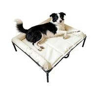 Elevated Pet Bed - Elevated Waterproof Dog Bed With Mesh | Assembly Required Folding Camping | Folding Dog Camping With Breathable Mesh & Mat & No-Slip | Sides Washable No-Slip Feet For Indoor