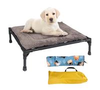 Elevated Pet Bed - Folding Puppy Hammock, Grip Foot Stand, Mesh Sleep Deck, Compact Carry Couch, Weather Ready Animal Cot, Durable Relax Mat, Picnic Balcony Gear | Off Ground Nest for Outside Adventur