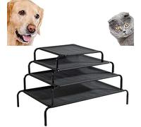 Elevated Pet Bed for Small Dogs Large Cats Waterproof Raised Cooling Bed Off-The-Ground Bed Portable for Outdoor Indoor Use, 75cm x 47cm x 15cm - Small Size
