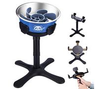 Elevated Pet Bowl, Adjustable Stand, Tilted ABS Base, Fits 5.5-9.5 Inch Bowls, Leakproof and Non-Slip, Heavy Duty for Medium Large Dogs (with Stainless Steel Bowls