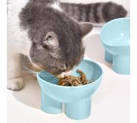 Elevated Pet Bowl for Pets, High Foot Neck-Friendly Feeder, Anti-Slip Raised Pet Food & Water Bowl for Comfort and Health