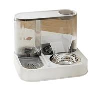 Elevated Pet Feeders With Removable Stainless Steel Bowl And Automatic Water Dispenser Dogs Removable Double Cats Dish Set