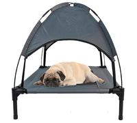 Elevated Pet Mesh Bed Cot with Canopy Cover Medium
