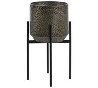 Elevated Plant Pot ALDOVANDRA Metal 34 cm Black