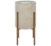 Elevated Plant Pot ALPINUS Metal 31 cm Taupe