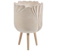Elevated Plant Pot ARPONE 36 cm Light Beige