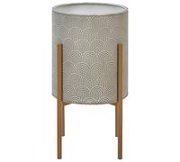 Elevated Plant Pot AUBRIETA Metal 31 cm Grey