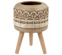 Elevated Plant Pot CYRTOMIUM 27 cm Light Brown