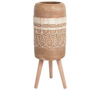 Elevated Plant Pot DRYOPTERIS 29 cm Light Brown