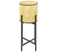 Beliani Elevated Plant Pot Fallopia 25 Cm Metal Beige