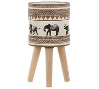 Elevated Plant Pot KOTTES 22 cm Light Brown
