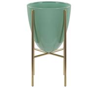 Elevated Plant Pot LEFKI Metal Mint Green