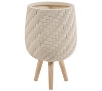 Elevated Plant Pot PAVONE 27 cm Light Beige