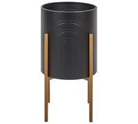 Elevated Plant Pot SEROTINA Metal 32 cm Black