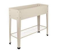 Elevated Raised Garden Bed with Legs & Storage Shelf - By Harbour Housewares Harbour Housewares Beige One Size