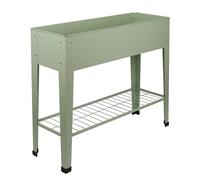 Elevated Raised Garden Bed with Legs & Storage Shelf - By Harbour Housewares Harbour Housewares Green One Size