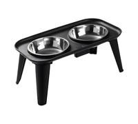Elevated Stainless Pet Bowl With Neck Relief & Spill-Proof Base For Large Dogs/Cats ABS Stainless Pet Bowl