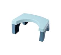 Elevated Toilet Stool for Adults - Portable Squatty Potty Style Footrest - Sturdy Bathroom Aid for Optimal Squatting - Blue Toilet Step Stool for Comfort & Support