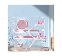Elevated Transparent Chassis Hamster Cage Full Transparent Crystal Palace Castle Cage Small Animal Cage Big Villa Guinea Pig Cage
