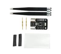 Elevated Voltage Capacitor Discharge Tool Assembly Parts with MOS Tube and Blue LED Lamp for Electronics Inspection and Service Work, Black Capacitor Bleeder Probe Residual Energy Remover Electronics