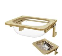 Elevated Window Perch & Bedside Space-Saving Adjustable Bed Shelf Wood F7J6 With Hooks Hanging Heavy-Duty