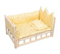 Elevated Wooden Dog House with Washable Mattress - Perfect for Dogs to Stay Warm and CozyXL 105×60cm B