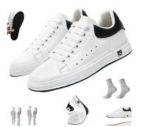 Elevateshoes Classic, Elevate Shoes for Women, Invisible Height Increase 4/6/8 cm, Increase Your Confidence with Every Step, Unisex, for Dating, Work, Leisure(White-4cm,40)