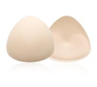 ElevateTech 1 Pairs Bra Inserts, Breast Enhancers Bra Pad Inserts Triangle Swimsuit Pads Soft and Comfortable Removable Breast Padding for Women Girls Bikini Sports Bra(Skin Color)