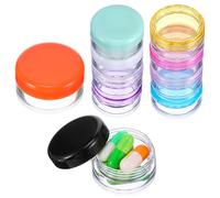 ElevateTech 10 Pack Small Pill Organizer Box Mini Pill Case Travel Pills Holder Portable Pocket Pills Container BPA Free Tiny Medicines Storage Boxes for Pocket Purse Briefcase