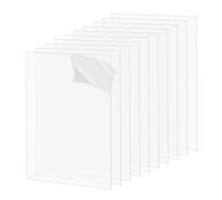 ElevateTech 10 Pcs Clear Acrylic Sheets, 5.91 × 3.94 × 0.04 Inches Thin Acrylic Sheets for Craft Projects, Signage, Display Cases, Transparent Plastic Blanks for Replacement Picture Frames Glass