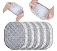 ElevateTech 10Pcs Multipurpose Wire Dishwashing Cloth Non Scratch Wire Dishcloth Cleaning Rags with Multi-Layer Cotton Thread Reusable Metal Dish Cloth for Dishes Kitchen Cleaning