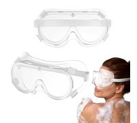 ElevateTech 2 Pcs Adjustable Eyelash and Eyebrow Protector Shower Goggles Shield, Shower Face Eye Shield for Eyelash Extensions, Microblading Aftercare, Cataract Surgerys Recovery, Glasses-Friendly