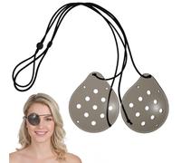 ElevateTech 2pcs Eye Shield After Cataract Surgery Dark Clear Eye Patch Plastic Guard Eyes Shield for Sleeping After Surgery Extended Elastic Band Longer for Adults Eyes Protective