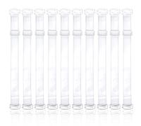 ElevateTech 9 Pairs Clear Bra Strap, Invisible Adjustable Bra Extenders, Replacement Elastic Removable Soft Non-Slip Clear Straps Portable Bra Accessories Women Dancer Gifts