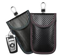 ElevateTech Bag Key Protector for Car Keys, 2 Pcs Pouch Signal Blocking Holder Car RFID Key Fob Protector Keyless Entry Anti-Theft Security Cage Case Blocker for Car