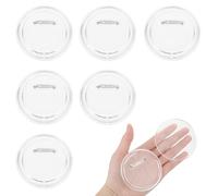 ElevateTech Clear Button Pins Acrylic Button Pins Badge 3 Inches Blank Buttons Pin for Crafts DIY Photo Acrylic Blank Pin Bulk for Picture Make Your Own Buttons Badge Maker DIY Crafts Supplies 6Pcs