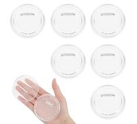 ElevateTech Clear Button Pins Acrylic Button Pins Badge 3 Inches Blank Buttons Pin for Crafts DIY Photo Acrylic Blank Pin Bulk for Picture Make Your Own Buttons Badge Maker DIY Crafts Supplies 6Pcs